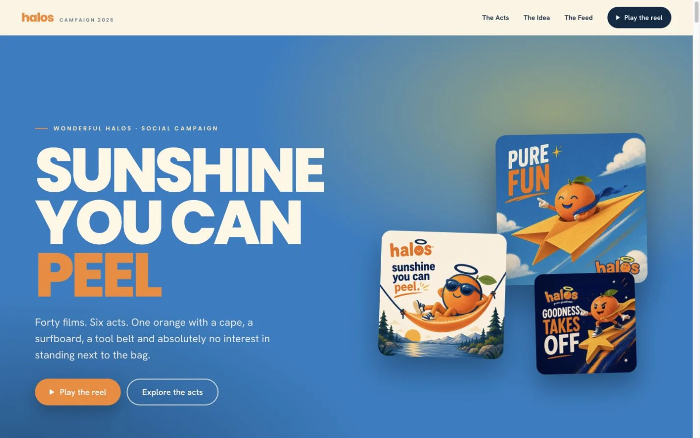 Wonderful Halos — Sunshine You Can Peel campaign
